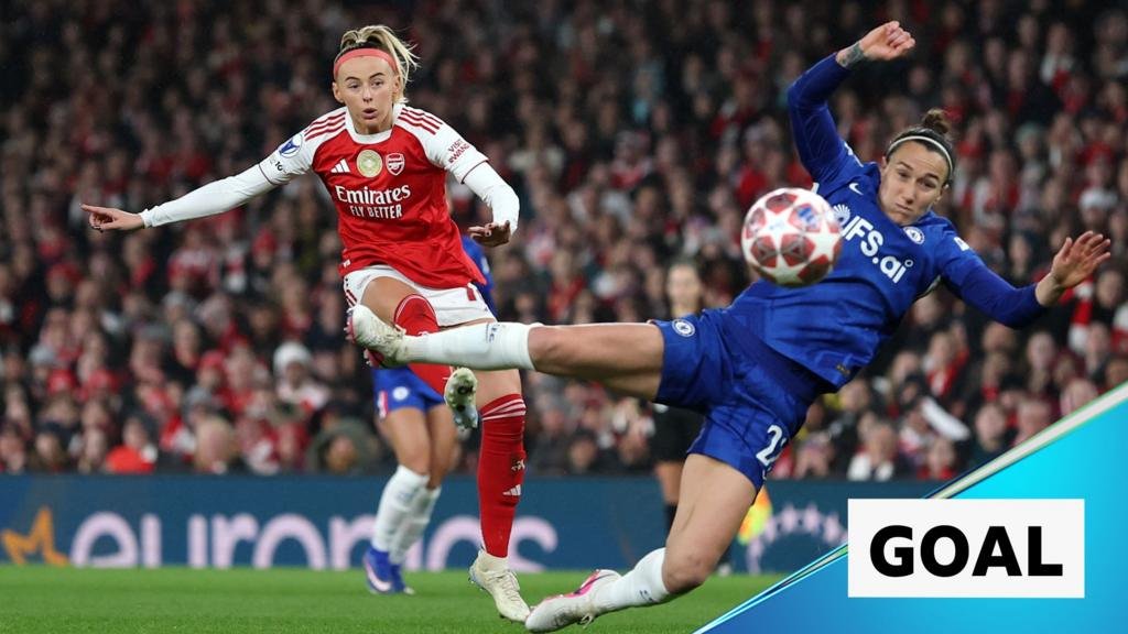 Chloe Kelly goal: Women’s Champions League – Arsenal vs Chelsea