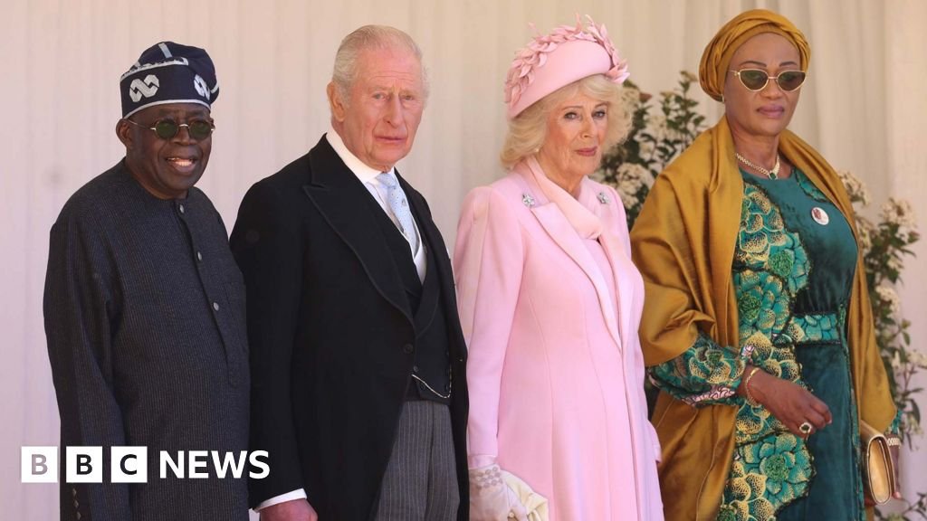 King greets Nigerian president for first UK state visit in 37 years