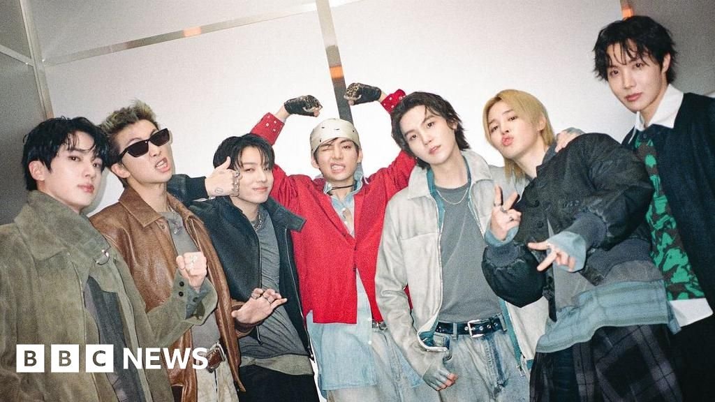 ‘It’s like a water park’: BTS battle torrential rain as $1bn world tour kicks off