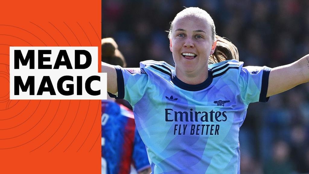 Beth Mead: Watch striker reach 50 goals for Arsenal as departure announced
