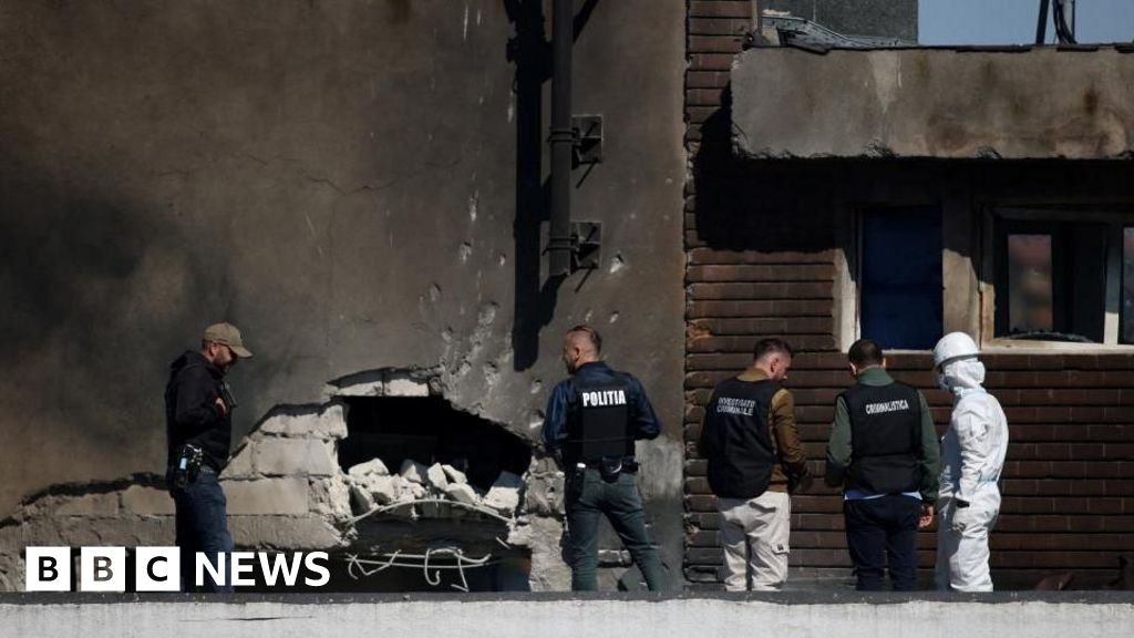 Nato condemns Russian ‘recklessness’ after drone hits Romanian apartment block