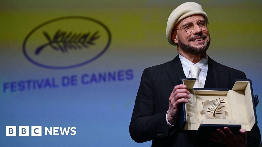 ‘This is beyond the Oscar’: John Travolta wins surprise Cannes honorary Palme d’Or
