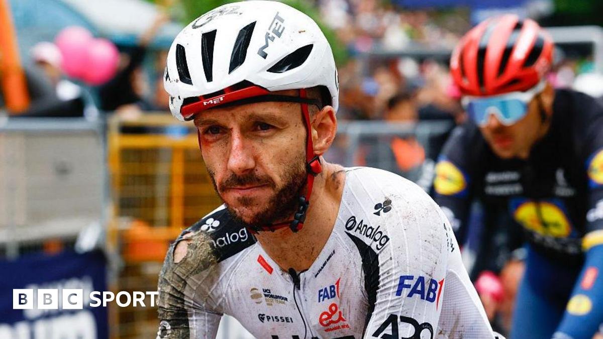 Adam Yates: Injured British cyclist out of Giro d’Italia after 30-rider crash
