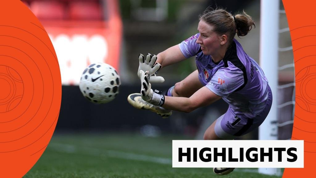 WSL highlights: Charlton promoted and Leicester relegated after penalties