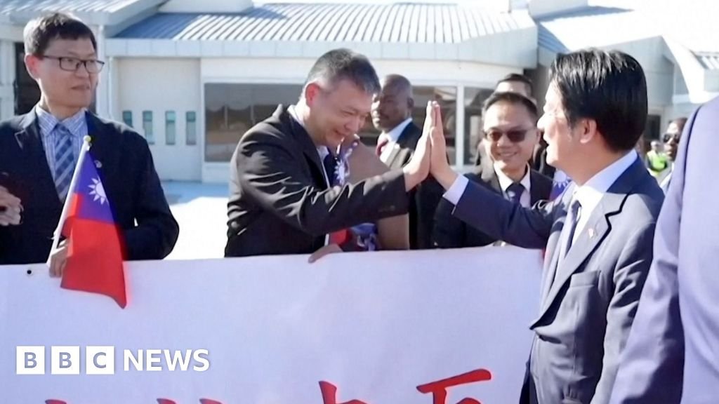 Taiwan president visits Eswatini after blaming China for previous cancelled trip