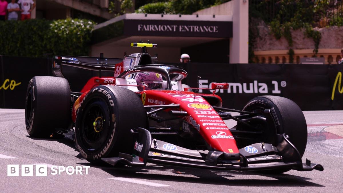Monaco Grand Prix: Lewis Hamilton heads Charles Leclerc as Ferrari dominate Friday practice
