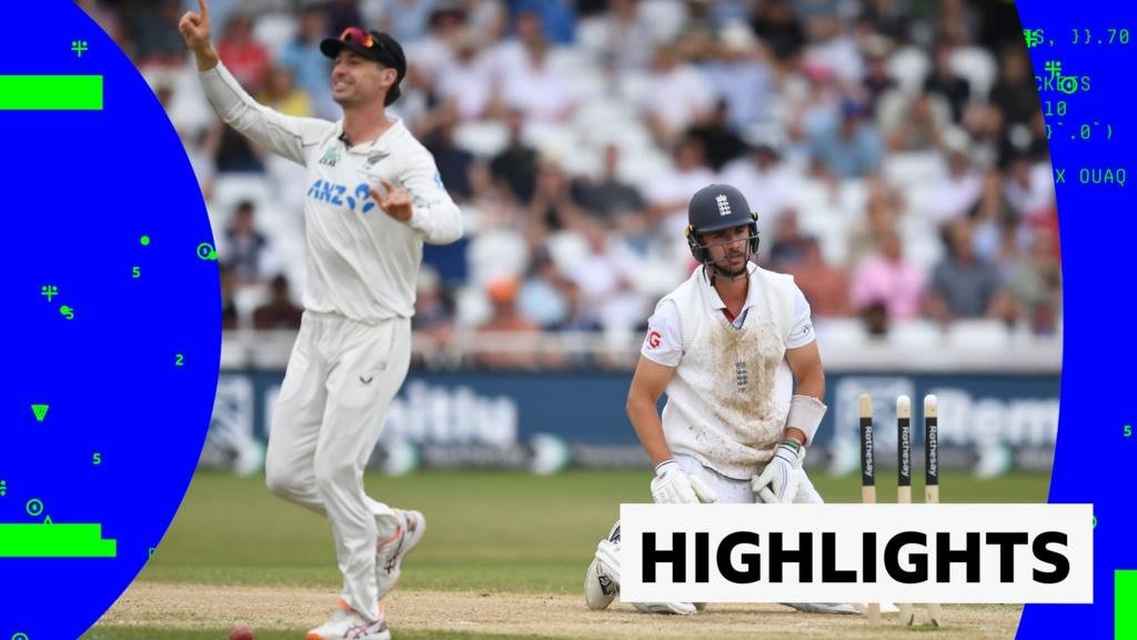 England v New Zealand 3rd Test: Day five highlights