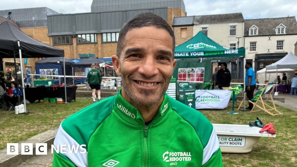 David James in Peterborough backing football kit charities