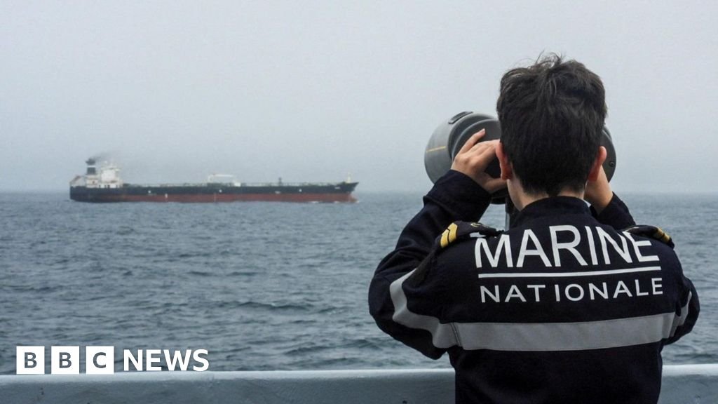 France intercepts sanctioned Russian oil tanker with UK help, Macron says