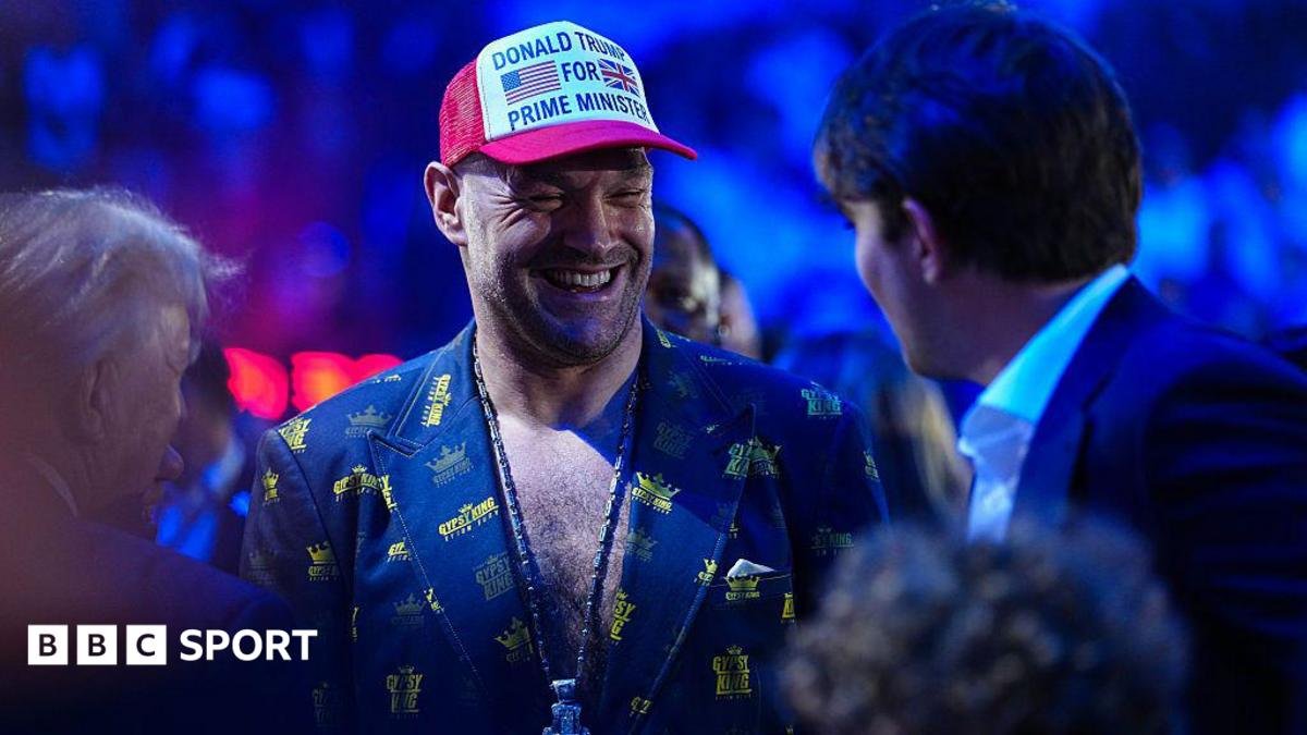 Joshua vs Fury: Heavyweight Tyson Fury teases ‘massive announcement’ with Dana White on UFC White House visit