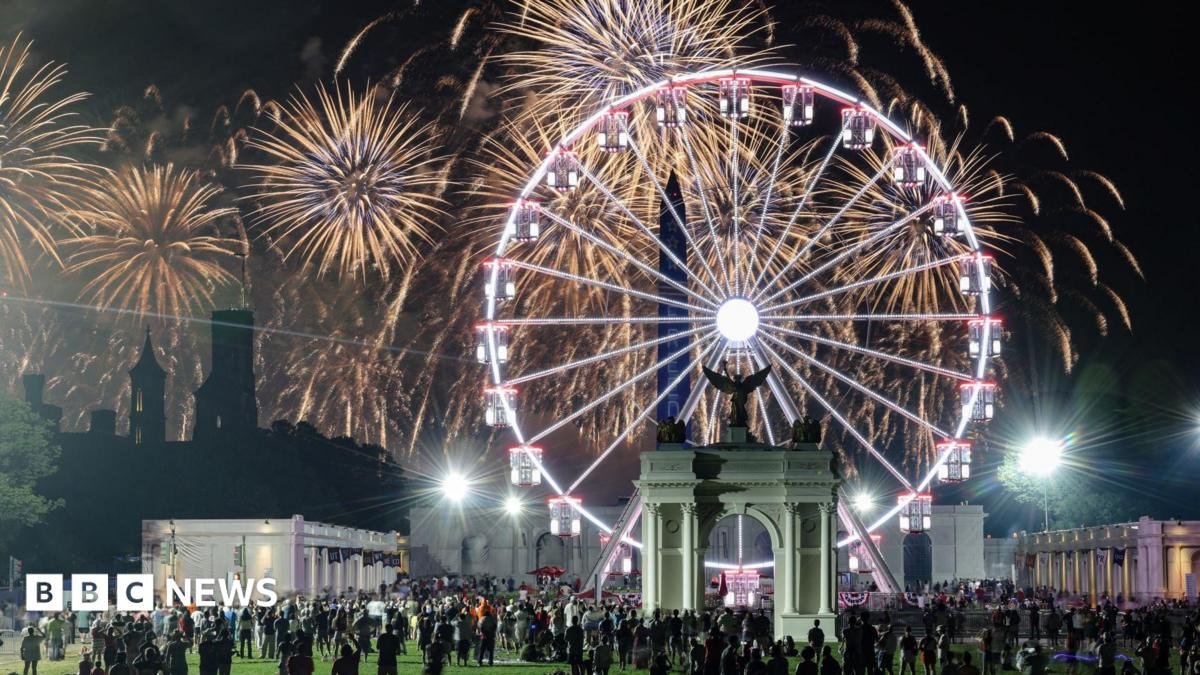 US celebrates its 250th birthday with fireworks, flyovers and football