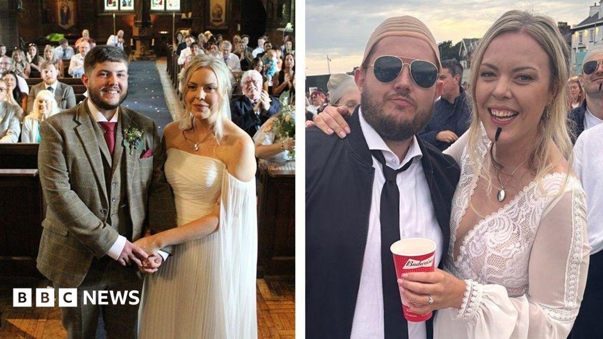 Newlyweds from St Helens celebrate with thousands of Pitbull fans