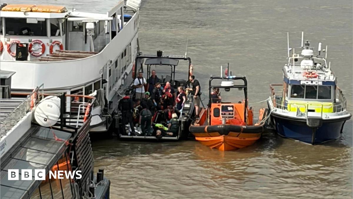 Met Police officers hurt after boat strikes Westminster Bridge