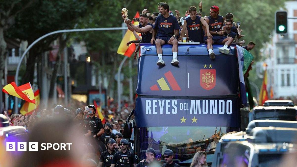 World Cup 2026: Spain celebrate World Cup triumph in Madrid
