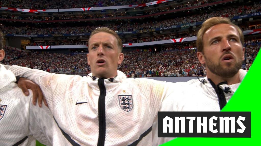 2026 Fifa World Cup: England vs Argentina – England and Argentina national anthems drowned out