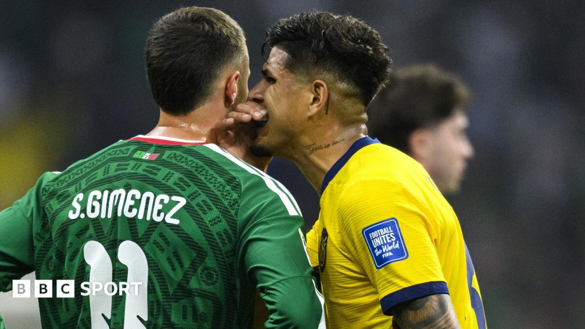 World Cup 2026: Ecuador’s Piero Hincapie sent off for covering mouth