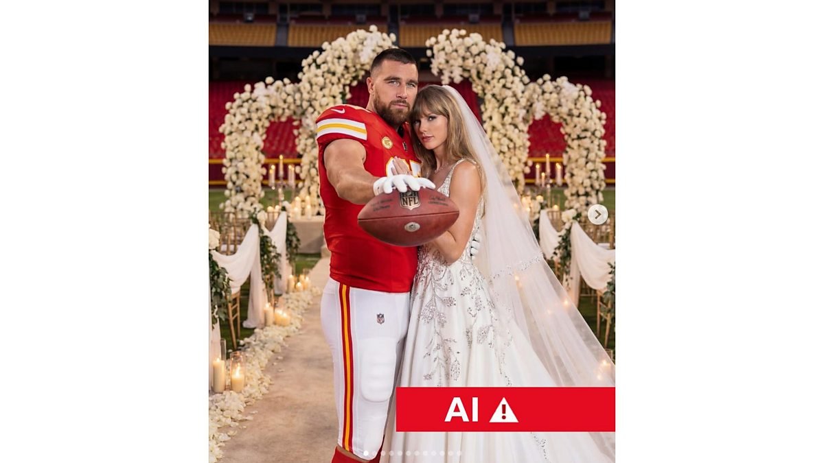 Taylor & Travis – how AI images fill the gap when there’s no news – BBC Bitesize