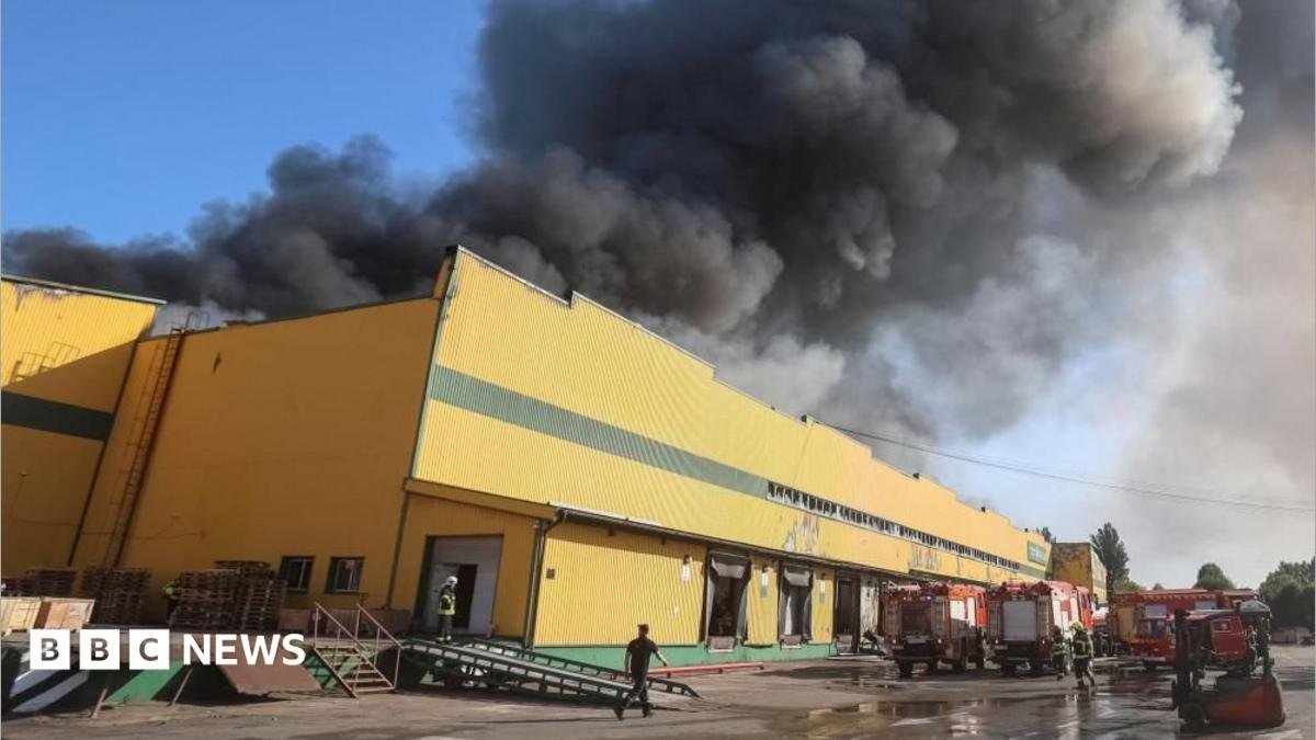 Nine killed in strikes on Kyiv, as Ukraine sinks Russian ship